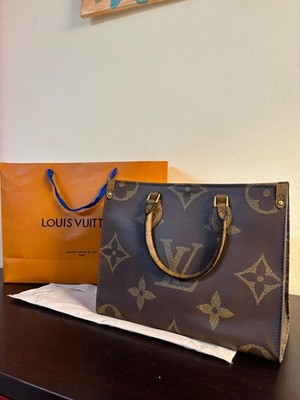 Louis Vuitton On The Go Tote GM Brown Monogram Reverse Leather