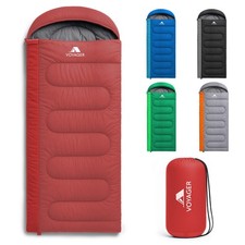 Voyager Sleeping Bag Lightweight Compact Adults Sleeping Bag  220x30x80cm