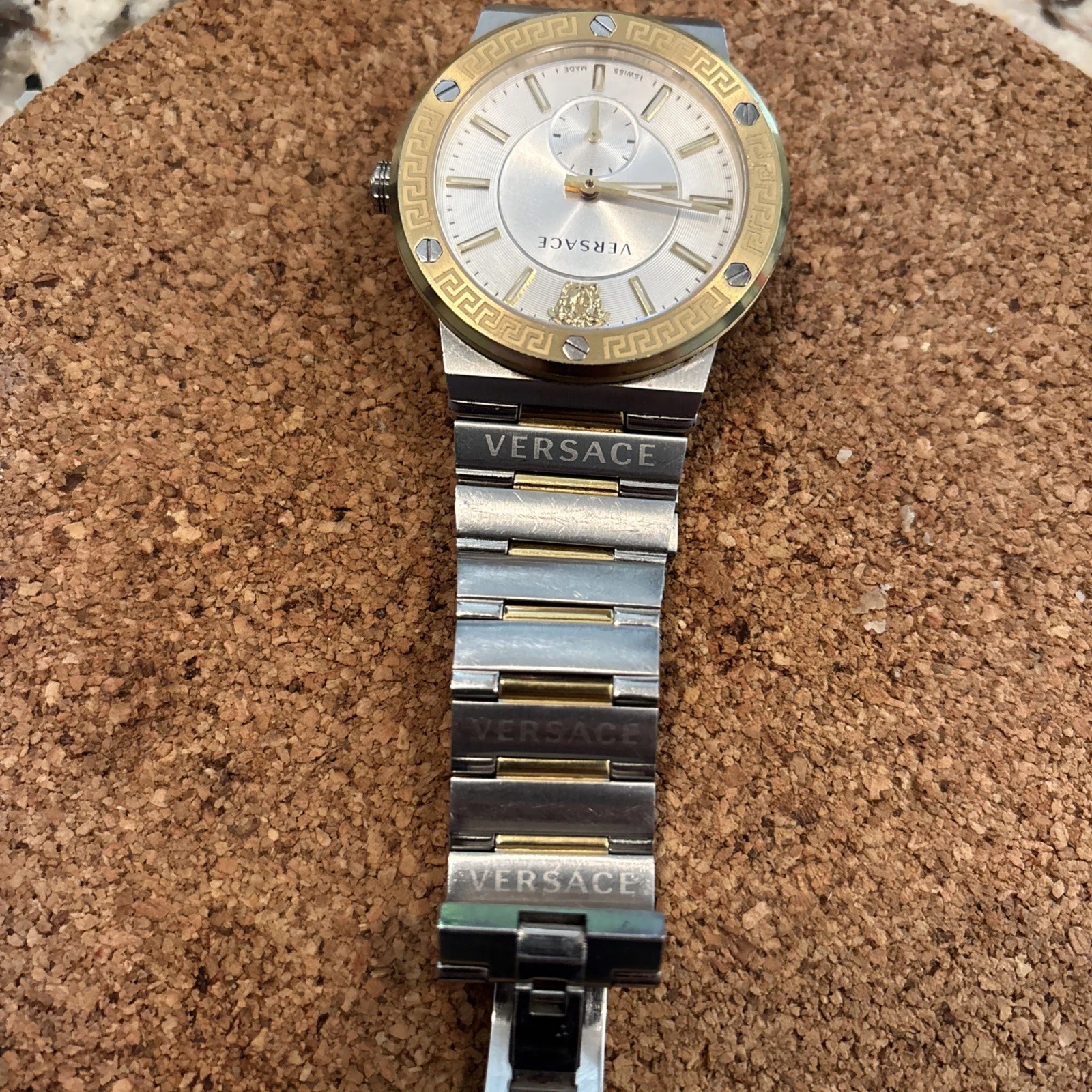 Orologio Versace Uomo Vevi00320 Logo Greca Nuovo Autentico