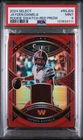 2024 PANINI SELECT ROOKIE SWATCHES RED PRIZM #RSJDS JAYDEN DANIELS RC PSA 9