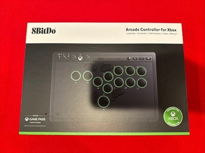 8BitDo All-Button Wireless Arcade Controller Xbox S | X Windows Black OPEN BOX