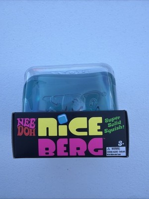 NeeDoh Nice Berg XL Giant Heavy Ice Cube Super Solid Squishy 100% AUTHENTIC, NEW