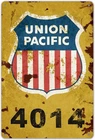 Union Pacific Railway Logo Vintage Tin Metal Signs Home Décor 8x12in Grade Refle