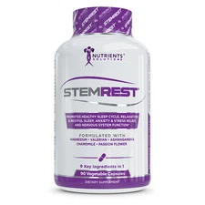 STEMREST® - NATURAL SLEEP AID & RELAXATION SUPPLEMENT | 90 VEG CAPS | VITAMINS