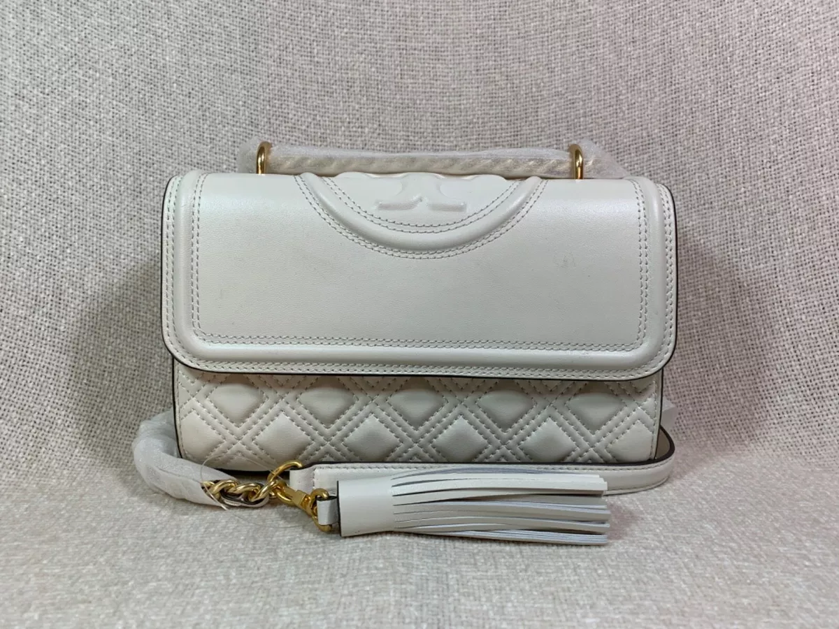 NEW VERSION Tory Burch New Cream Fleming Small Convertible Bag