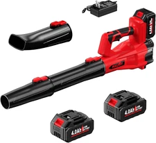 Cordless Leaf Blower, 150 MPH Electric Leaf Blower Cordless with 2 X 4.0Ah Batte