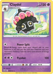 Claydol 058/163 Battle Styles Rare Pokémon Card