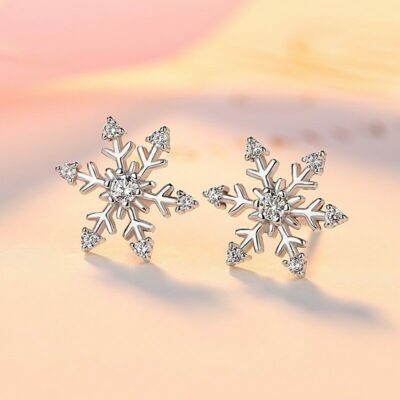 Cubic Zirconia Stud Earrings For Women - 925 Silver Filled, Lab-Created Stones, Gift Pair