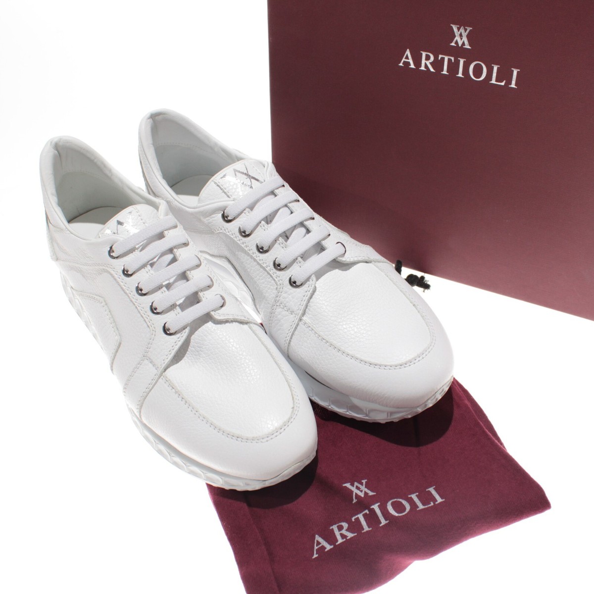 Artioli NWD Chunky Casual Lace Up Sneakers Size 9 in Solid  display picture 3