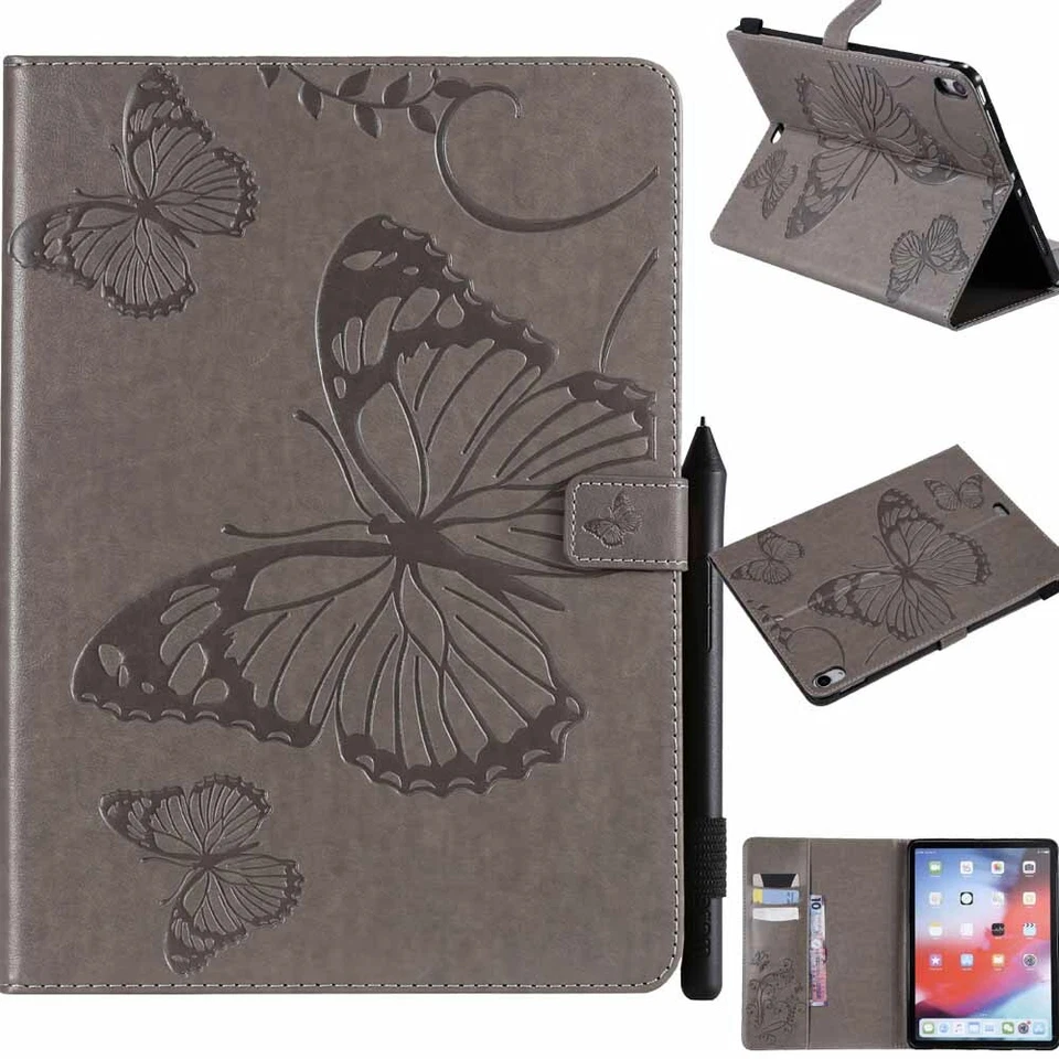 Embossed Flip Leather Stand Case Cover For iPad 7th 6th 5th 4th Gen Mini/Air/Pro - Image 4 of 4