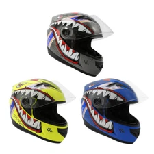 DOT Youth Kids Full Face Motorcycle Helmet Racing ATV Motocross Dirt Bike S~XXL