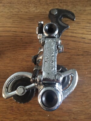 Campagnolo Record Schaltwerk (1020) 1963 plus Aufhänger. 60er Jahre Oldtimer gebaut