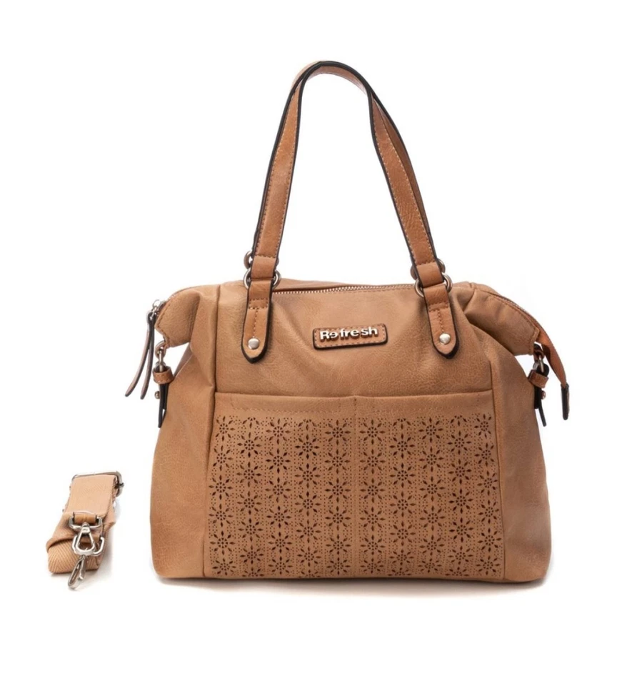 REFRESH BORSA A TRACOLLA BAULETTO DONNA RAGAZZA 183283 CAMEL CASUAL 26x28x13 cm - Immagine 2 di 4