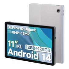 Jeazans Tablet Android 14 Octa-core 11'' 12GB+128GB 8+13MP Cameras Support WIFI