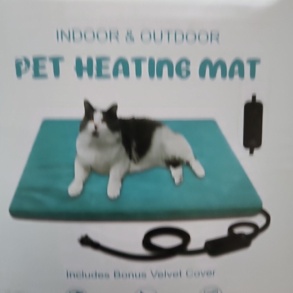 Pet Heating Pad Cats Electric Indoor Outdoor Dog Warming Heated Bed Mat