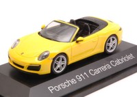 Herpa 1/43 Porsche 911 Carrera Cabriolet 2016 Gelb Statisches Modell Diecast