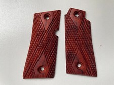 Gorgeous Hardwood Grip For Colt Mustang .380 Pocketlite checkered