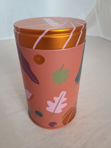 David's Davids Tea Empty Tin Orange Autumn Pumpkin Gourd Collectible DAVIDsTEA - Picture 4 of 7