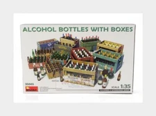 1:35 MINIART Accessories Alcohol Bottles With Boxes Kit MA35665 Model