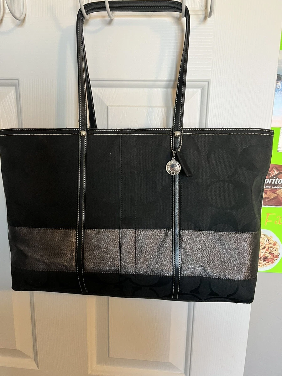 Gray coach purse sale