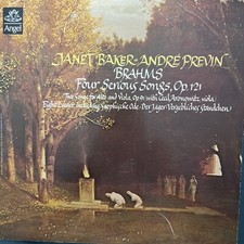 Janet Baker -Brahms: 4 Serious Songs & Mozart Arias • Andre Previn • 2 Vinyl LPs