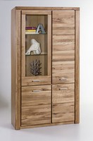 Vitrine Highboard Tabea Regal In Wildeiche GeöLt Teilmassiv H. 200Cm B. 110Cm