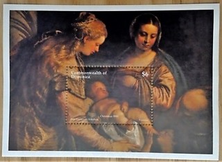VINTAGE CLASSICS Dominica 1996 Christmas Artwork Veronese S/S 1908 MNH
