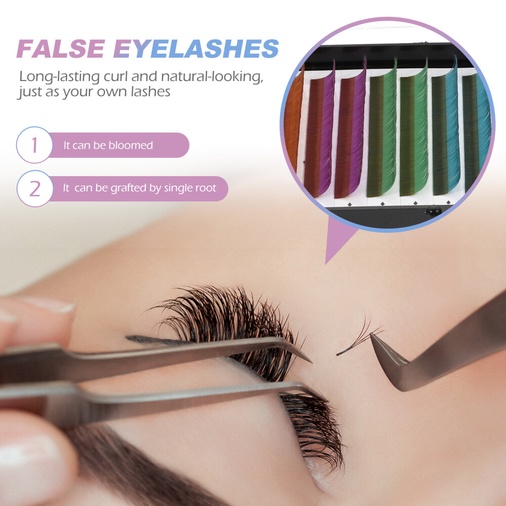 Fake Eyelash Colored Eyelash Extensions Colored Fake Lash Colored False Eyelash eBay