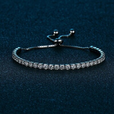 Tennisarmband 3,5 kt Nieten Laborgefertigt VVS1/D/Top Diamant Testpass