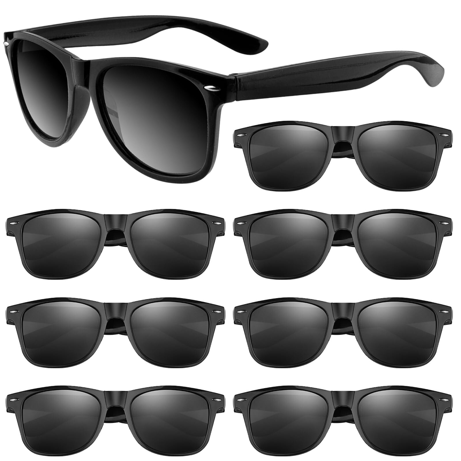 ASTARON 8-Pack Kids Sunglasses for Summer Beach Party Favors Ages 3+