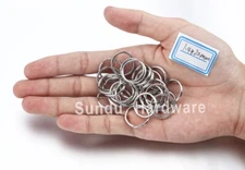  Stainless Steel Split Rings Key Ring  Keyrings Keychain 10 - 10000Pcs 