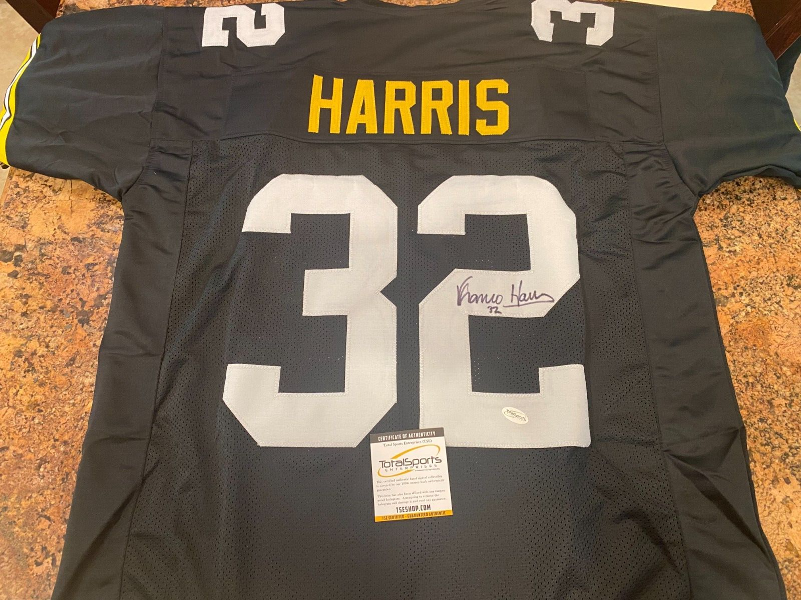 Franco Harris Autographed Signed Pittsburgh Steelers Steelers jersey 
