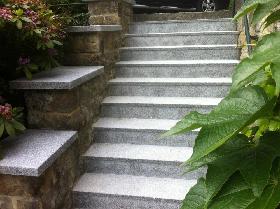 Mauerabdeckung Naturstein grau/ Granit  Abdeckplatte Mauer Pfeilerabdeckung NEU - Bild 3 von 4