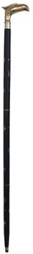 Solid Brass Eagle Face Handle Handmade Wooden Wal… - image 4