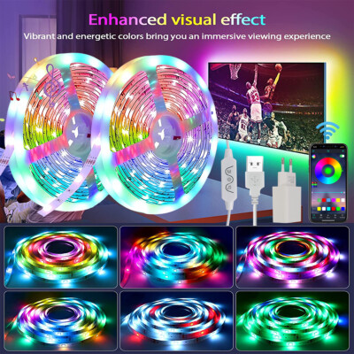 USB LED Stripe 5050 RGB Leiste Streifen 5m 10m Band Licht Leuchte Lichterkette