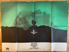 Original 1968 Rosemary's Baby UK Quad Poster used folded Mia Farow etc fair cond