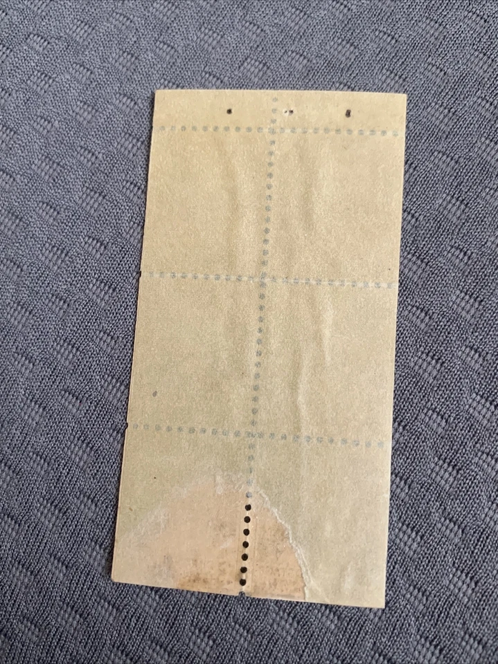 Canal Zone - 1934 - 3 Cents Red Violet Goethals Handmade Booklet Pane # 117a W - Image 4 of 4