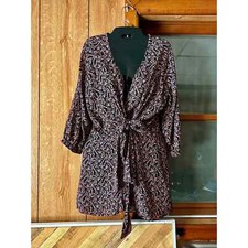 Free People long sleeve faux wrap dress floral size small