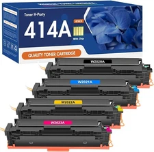 4pack W2020A Toner Cartridges for HP 414A Laserjet MFP M480f M454 M454dw M479fdw