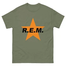 R.E.M. 90s Reproduction REM Star Vintage Style 90s Band Unisex classic tee