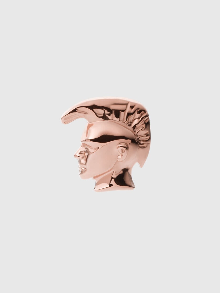 ☆DIESEL☆ Icon Stud Resin Earrings DX1401040 DIESEL Stud Earring Men Jewelry Mohawk Head Icon Rose Gold
