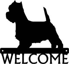 West Highland Terrier Dog Welcome Sign - Made in America - Outdoor Decor