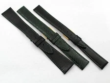 Strap Band Leather Lizard Green Leather Luxury Hand Made Various Sizes Unisex