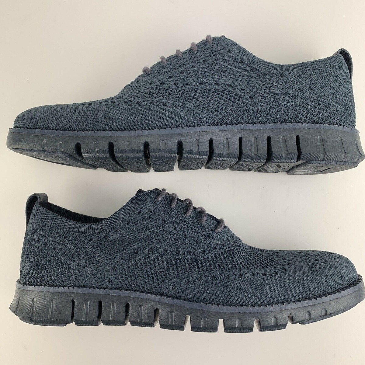 Cole Haan Zerogrand Stitchlite Wool Oxford Navy Blue Mens 8.5 M Casual Gorpcore Men main image 2