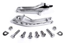 Fu&szlig;rastenhalterung Sozius Chrom Hinten f&uuml;r Harley-Davidson Dyna 2006 - 2017