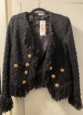 tweed blazer women Size 10    NEW   