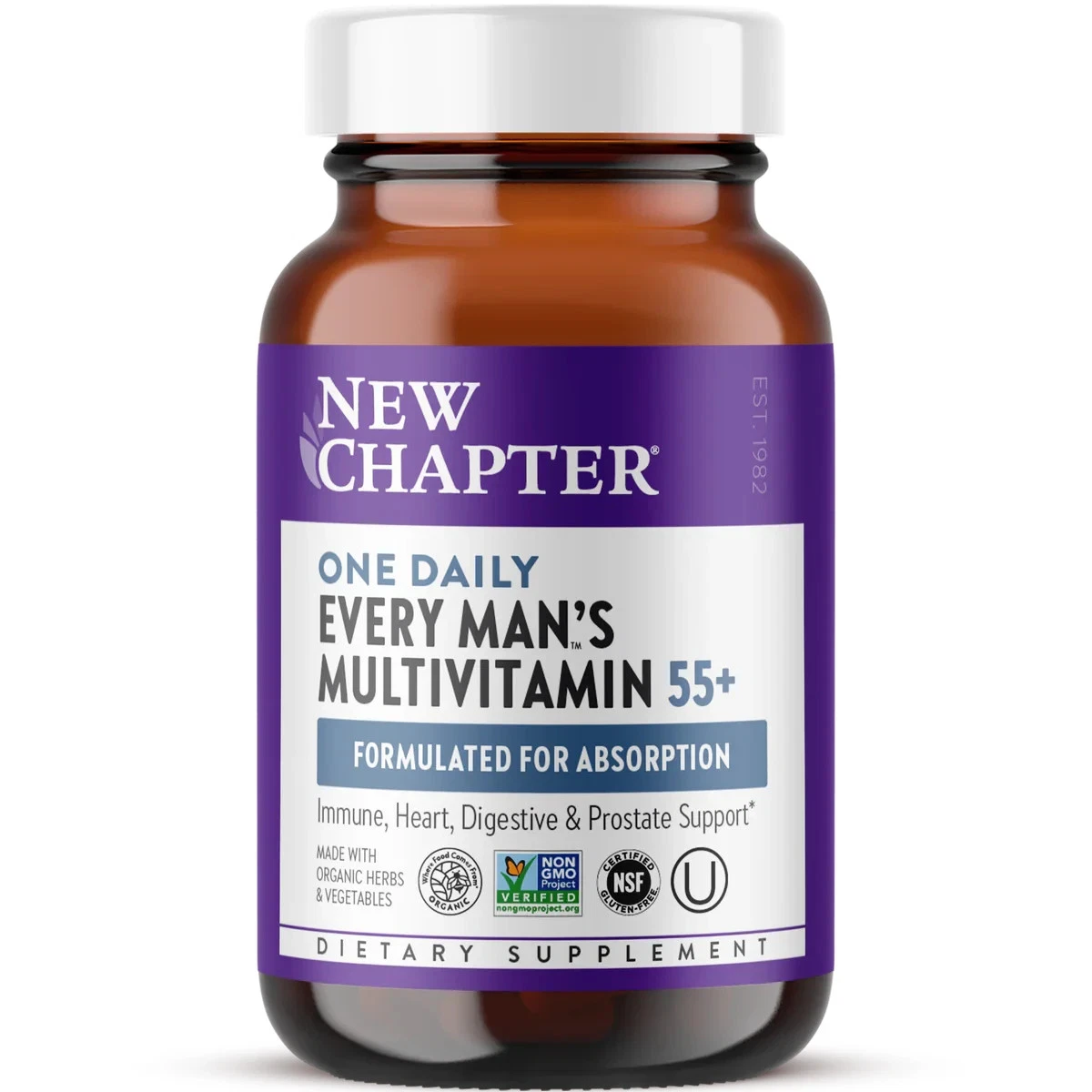 New Chapter, 55+ Every Man's One Daily Whole-Food Multivitamin