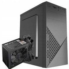 Fornax 170 Atx Custodia per Pz con Alimentatore 600w 80 Bronzo - Maglia Nera