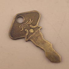 Brass Vintage Ford Model T Ignition Key 1920s. Number 58