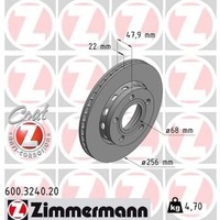 2X Zimmermann 600.3240.20 Bremsscheibe FüR VW Audi A4 B5 Passat 8D2 8D5 3B3 3B6